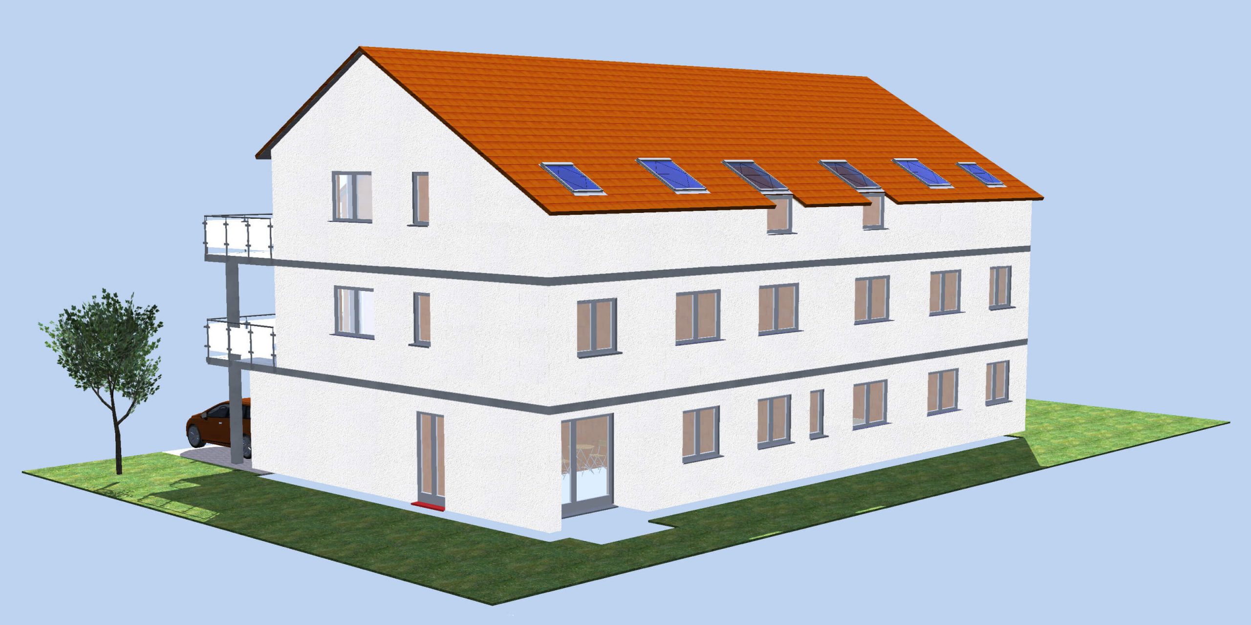 Wohnhaus hinten links - Wohnen in Schifferstadt